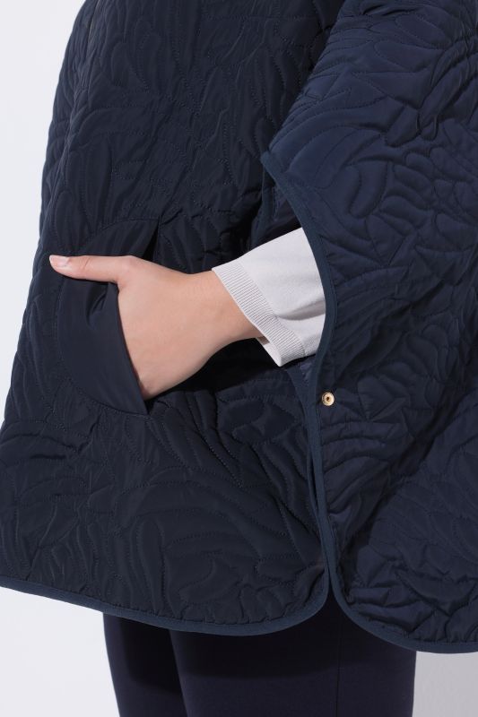 Floral Quilted Poncho