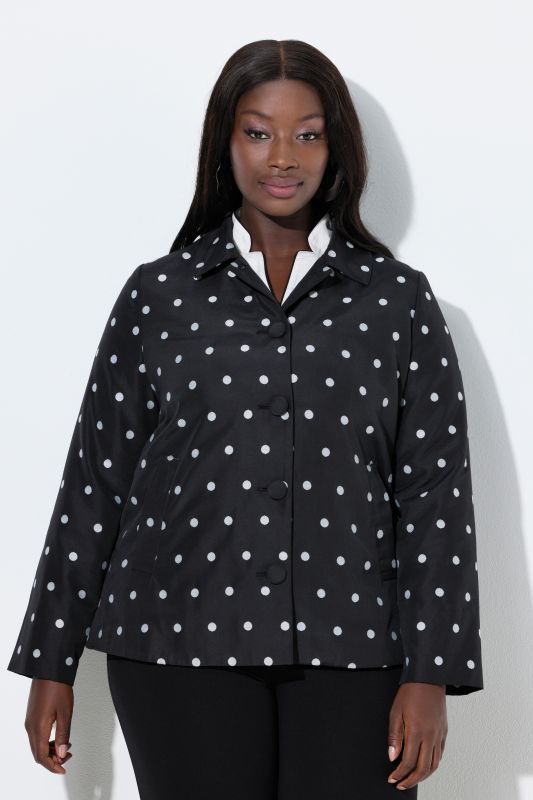 Jacquard Polka Dot Jacket