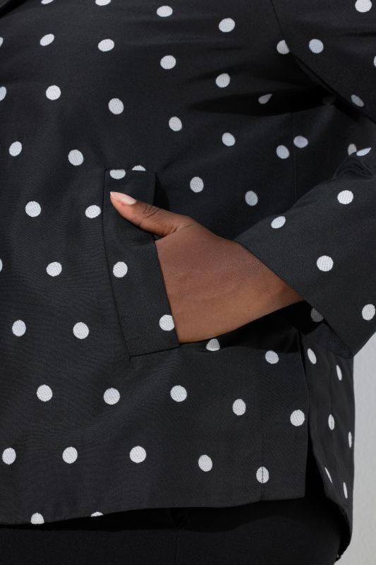 Jacquard Polka Dot Jacket