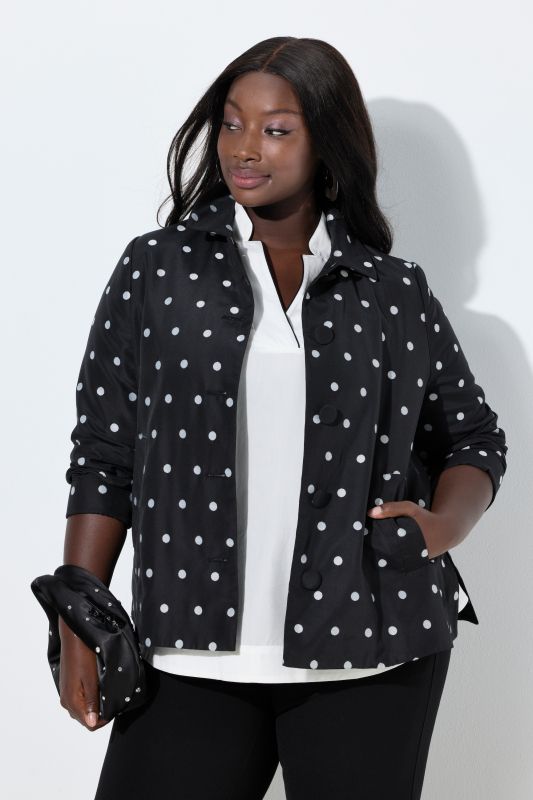 Jacquard Polka Dot Jacket
