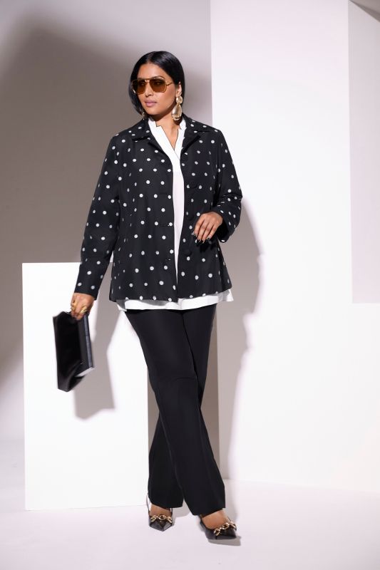 Jacquard Polka Dot Jacket