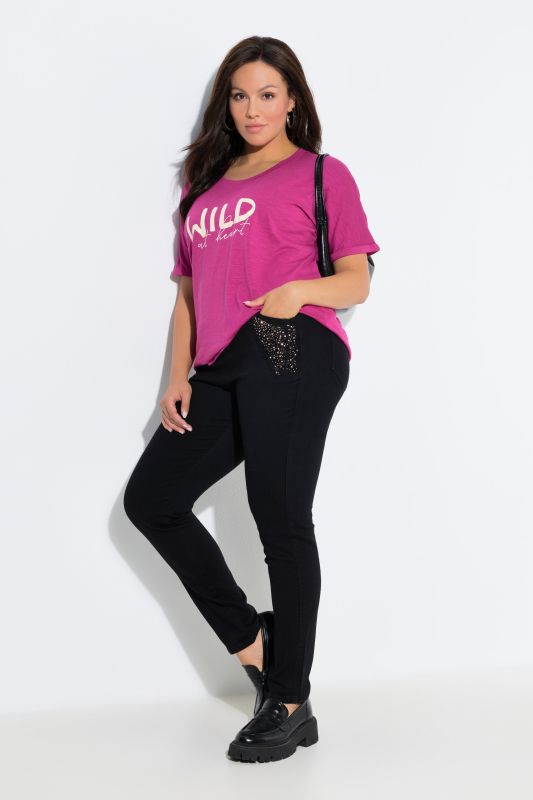 Панталон с бляскави камъчета