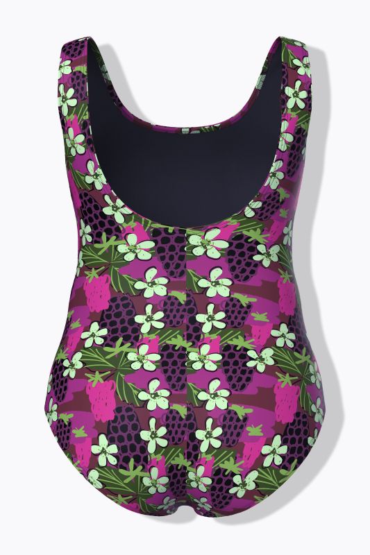 Бански с принт на горски плодове