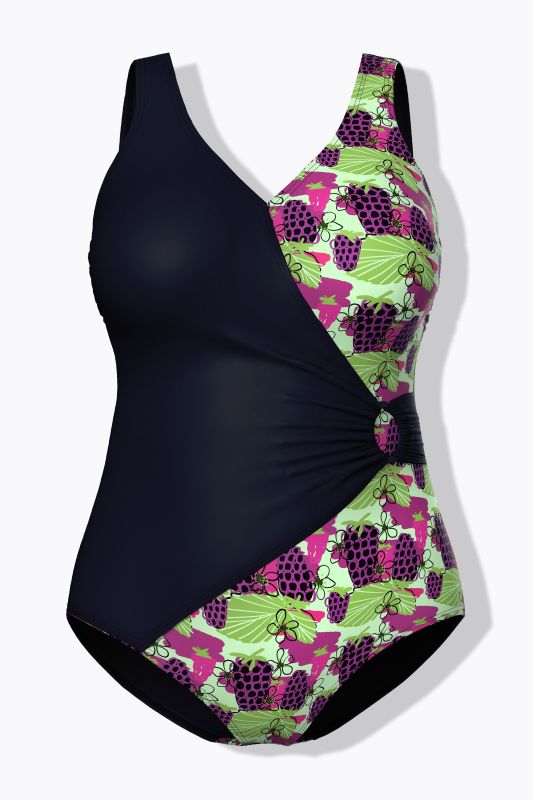 Бански тип прегърни ме с принт на горски плодове