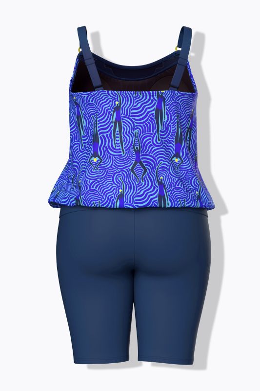 Танкини с вълнообразен принт