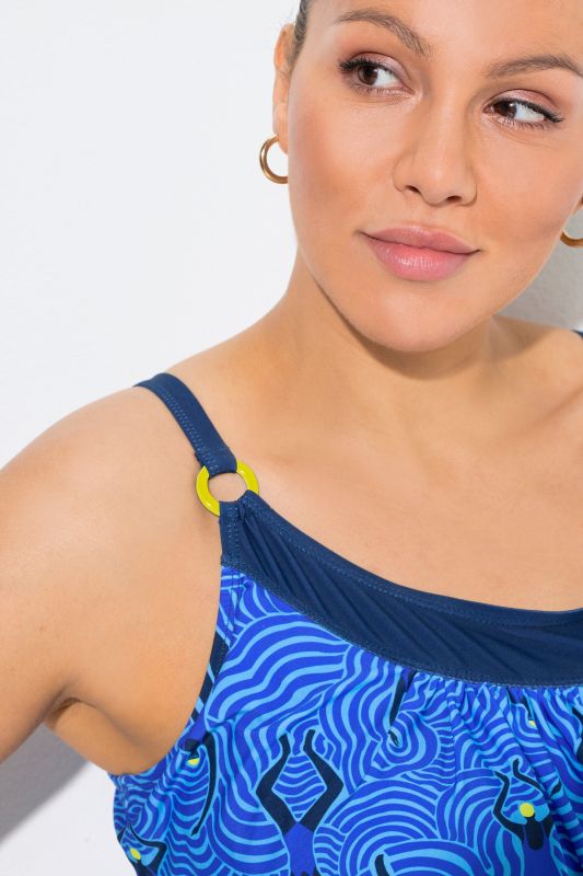 Танкини с вълнообразен принт