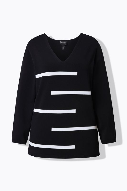 Graphic Striped Sweater