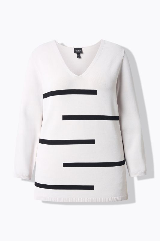 Graphic Striped Sweater