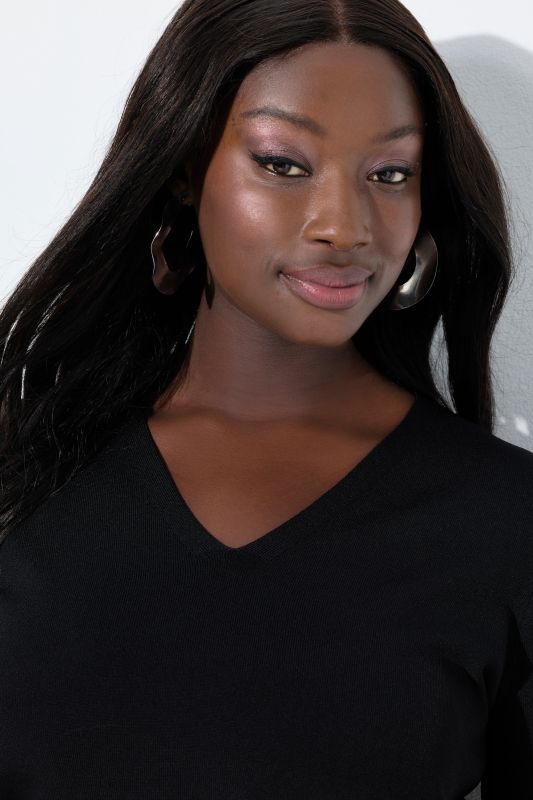 Short Sleeve Ribbed Knit Sweater