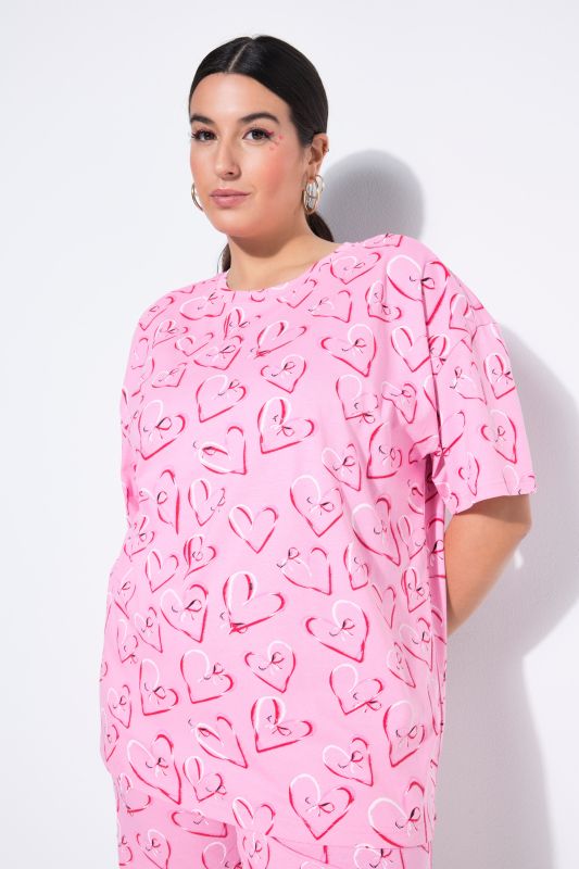 Пижама с принт на сърца
