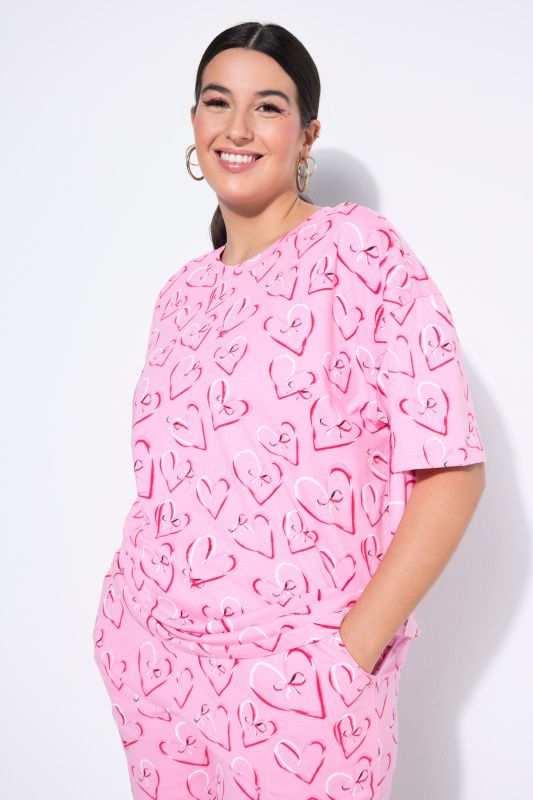 Пижама с принт на сърца