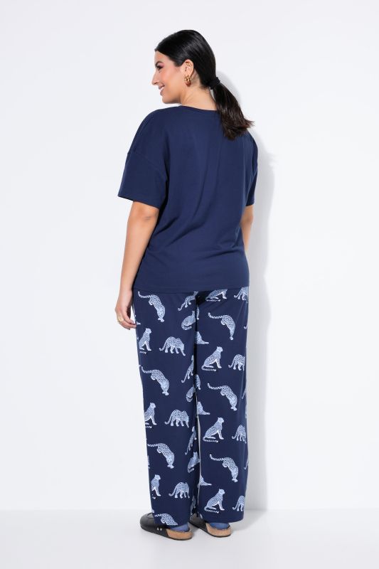 Пижама от 2 части с принт на леопарди