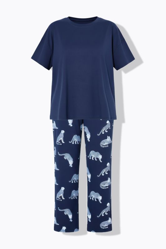 Пижама от 2 части с принт на леопарди