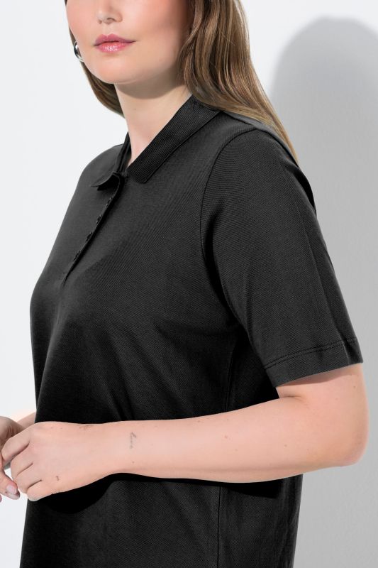 Блуза с яка с копчета