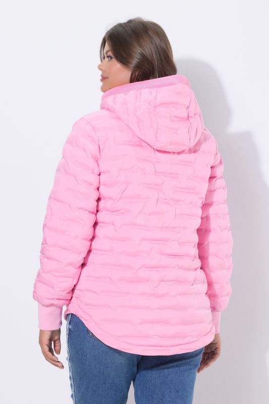 Pink Laser Quilted Jacket