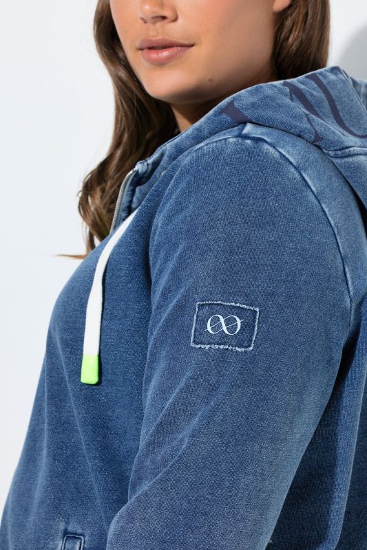 Denim Look Longline Sweatshirt