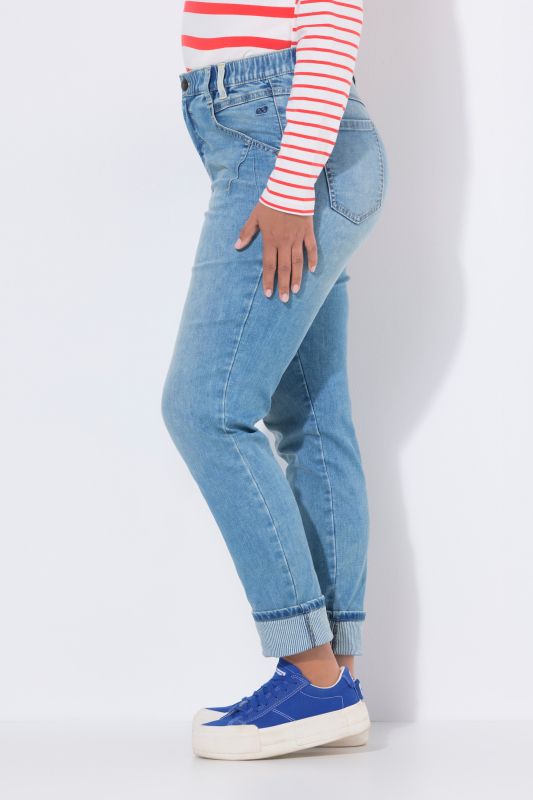 Striped Cuff Jeans