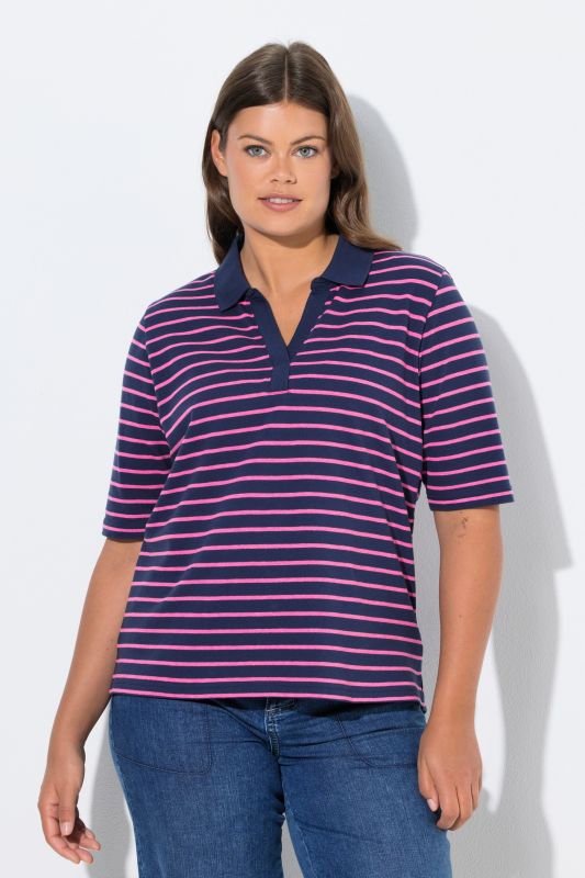 Striped Short Sleeve Polo