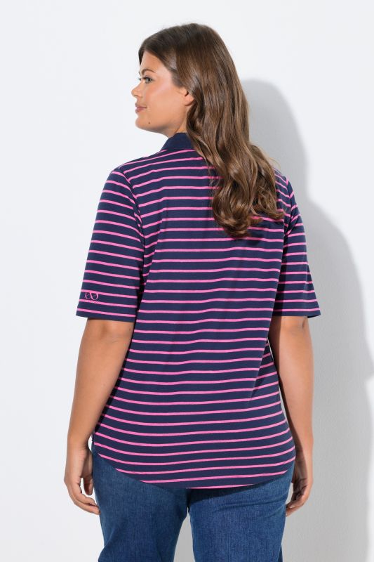 Striped Short Sleeve Polo