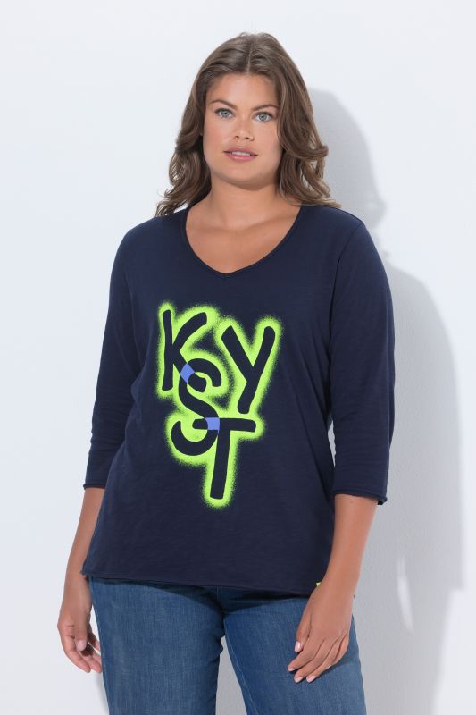 Neon Lettering  Short Sleeve Graphic Tee