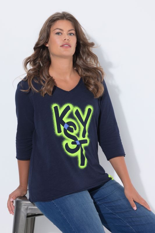 Neon Lettering  Short Sleeve Graphic Tee