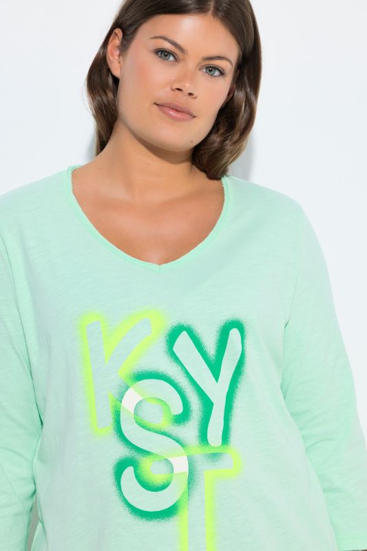 Neon Lettering  Short Sleeve Graphic Tee