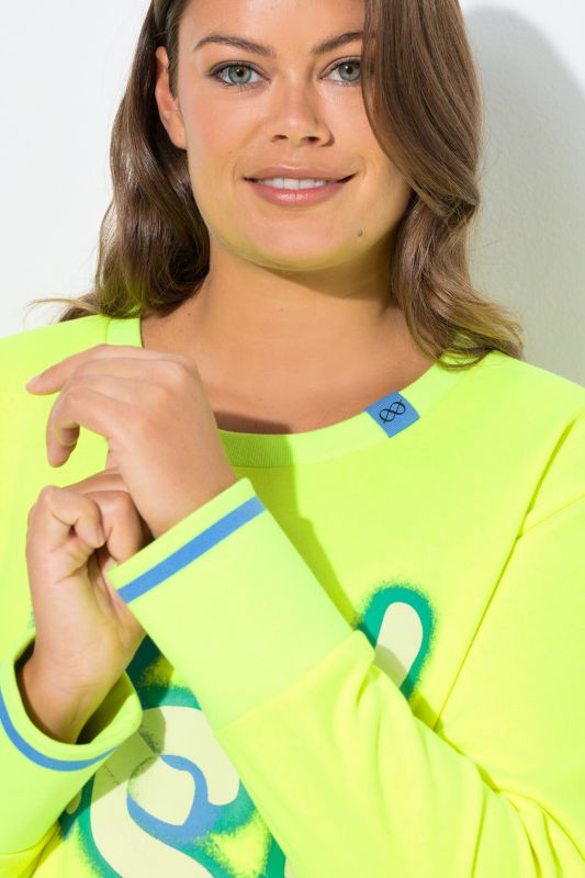 Neon Lettering Graphic Sweatshirt