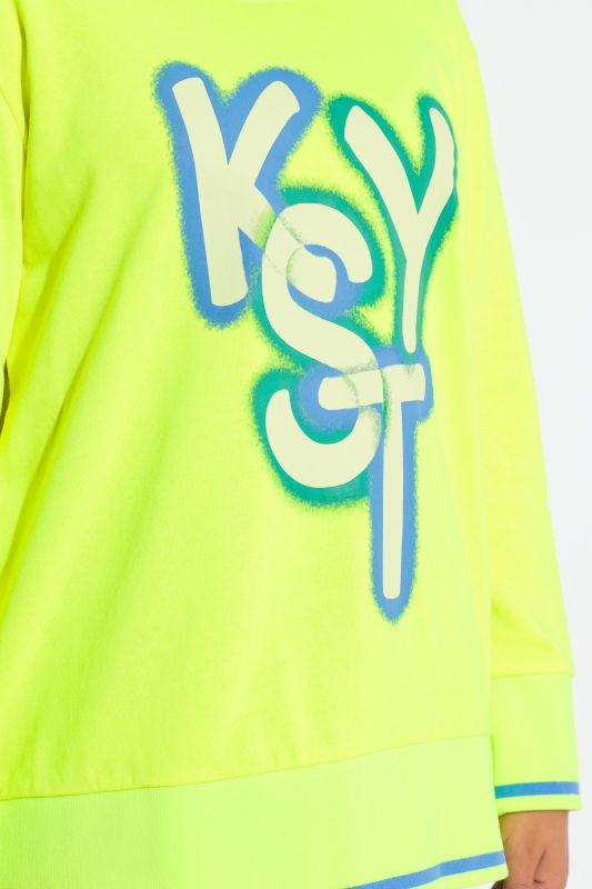 Neon Lettering Graphic Sweatshirt