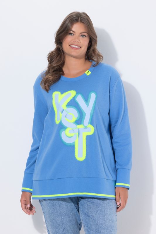Neon Lettering Graphic Sweatshirt