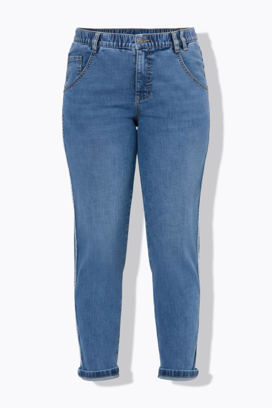 Fringed Seam Boyfriend Jeans