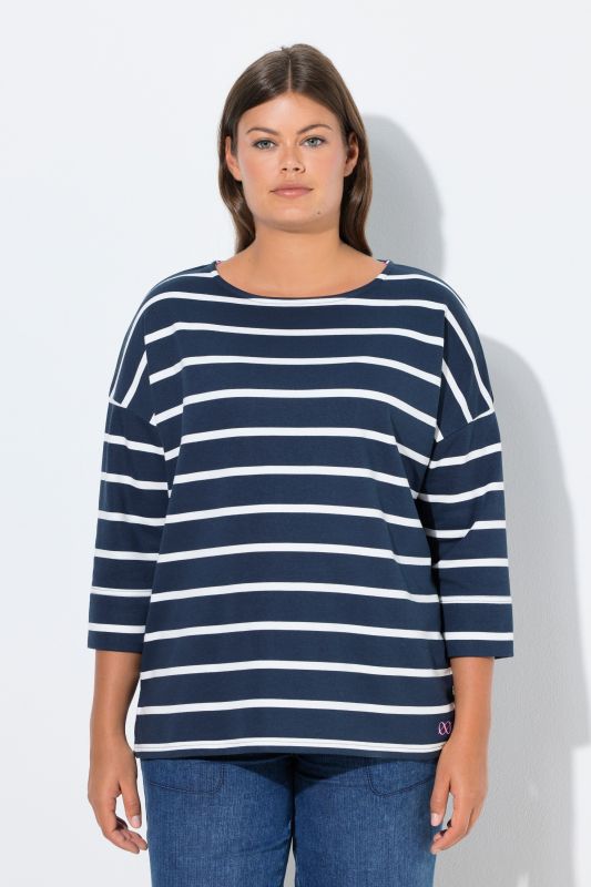 Striped Drop Shoulder Sweatshirt