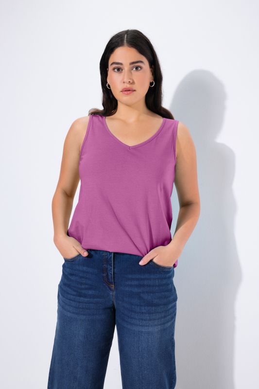 V-Neck Classic Fit Cotton Tank