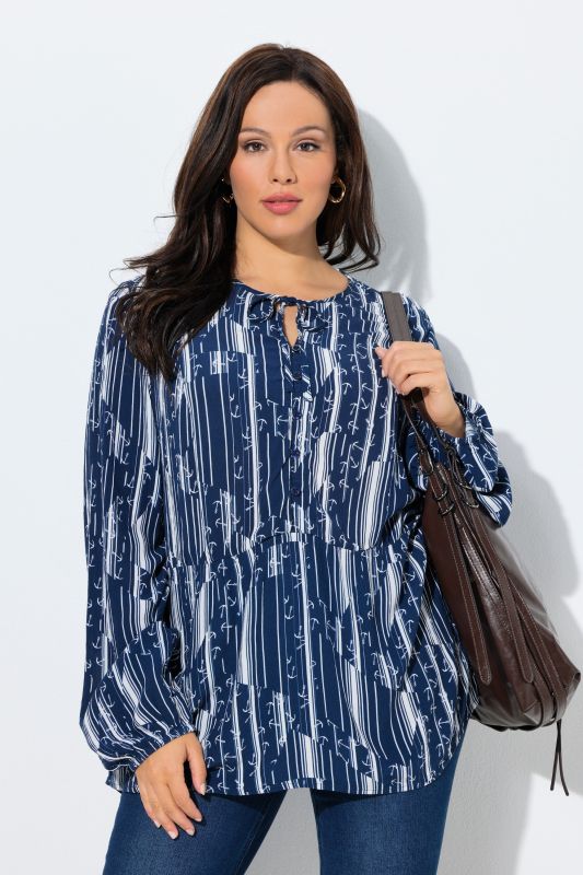 Блуза с геометричен принт