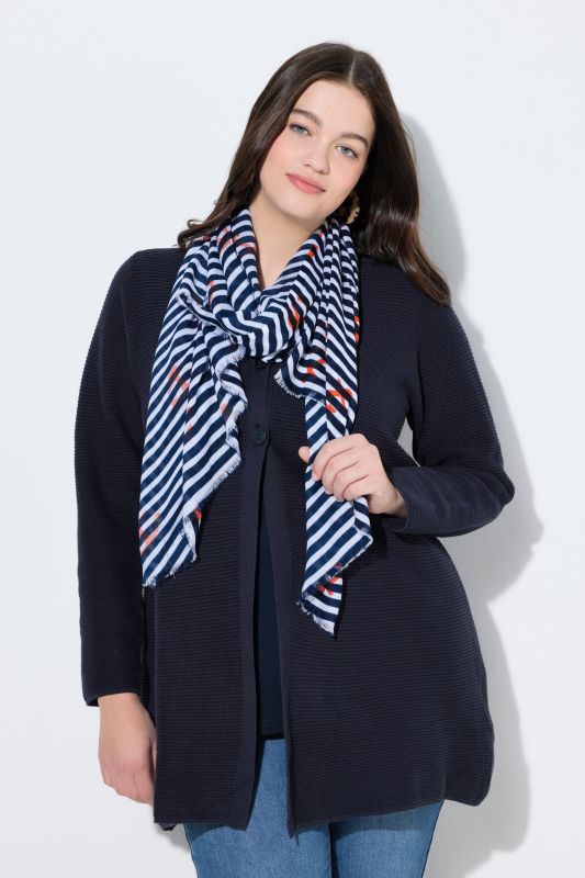 Шал с принт на котва