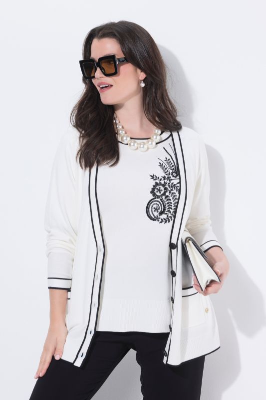 Жилетка с контрастни кантове