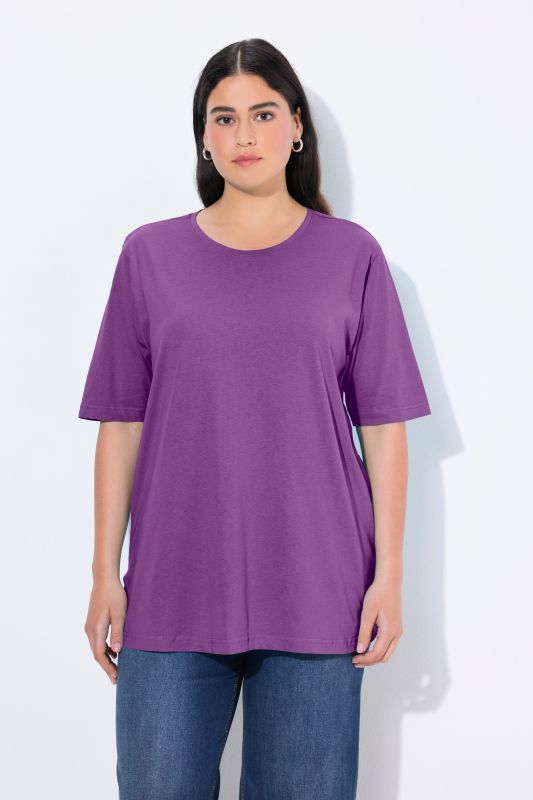 Basic Round Neck Short Sleeve Relaxed Fit  Tee