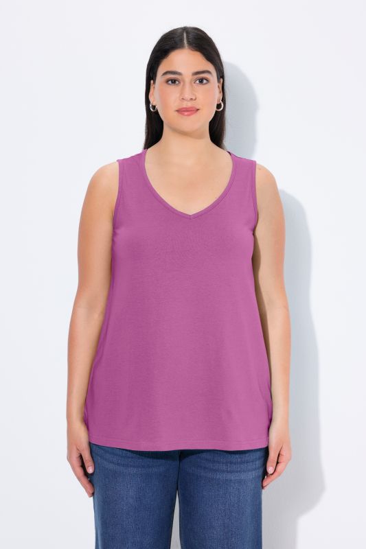 V-Neck Classic Fit Cotton Tank