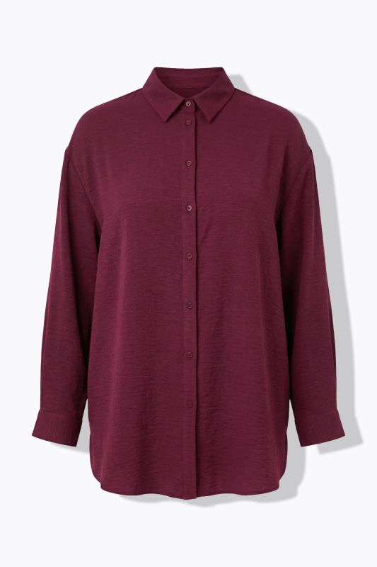 Airy Crepe Shirt Blouse