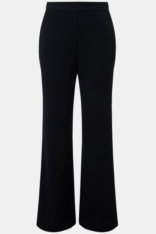 Triacetate Blend Wide Straight Leg Suit Pants