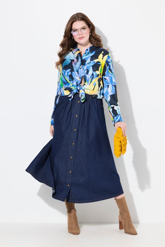 Пола с копчета дънкова