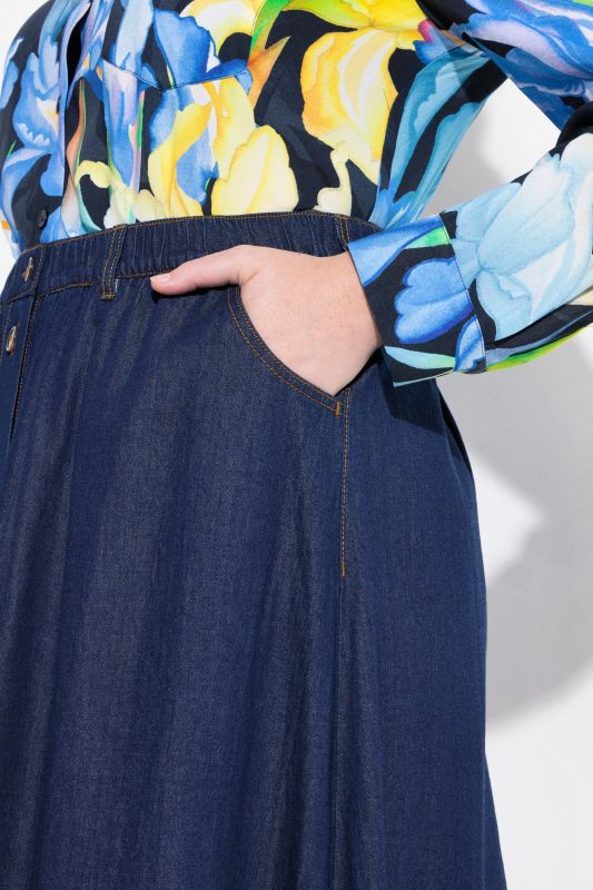 Пола с копчета дънкова