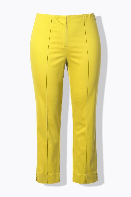 Cigarette Pintuck Elastic Waistband Pants