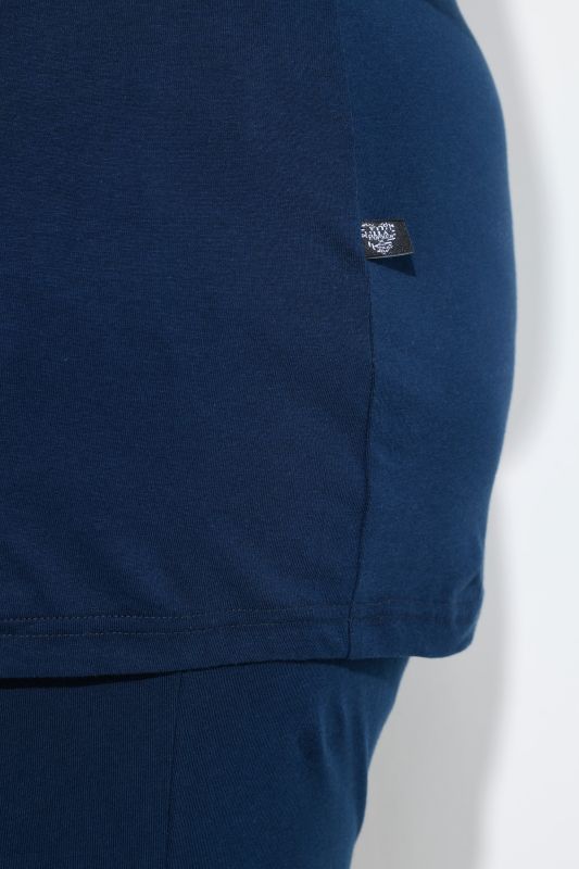 Stripe Trim 3/4 Sleeve Pajamas