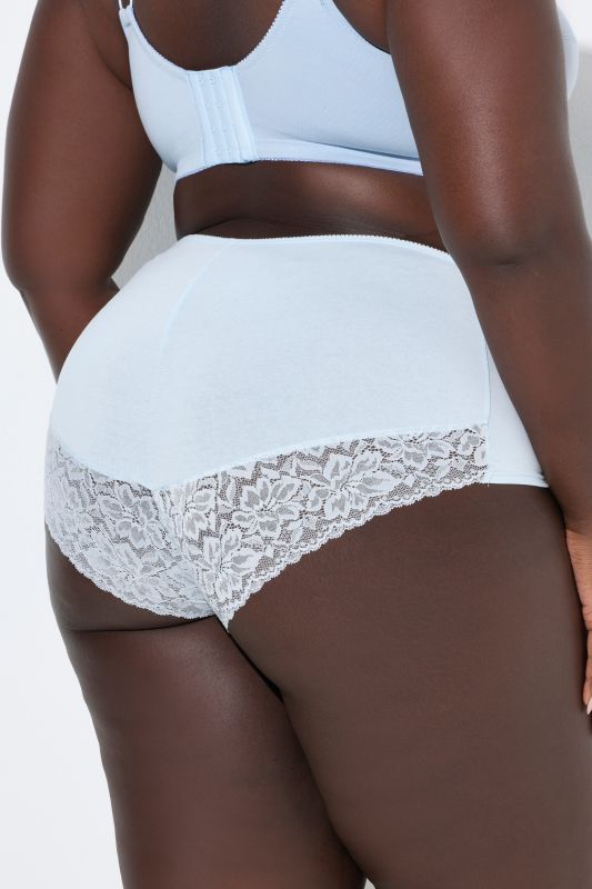 3 Pack Lace Detail Hipster Briefs