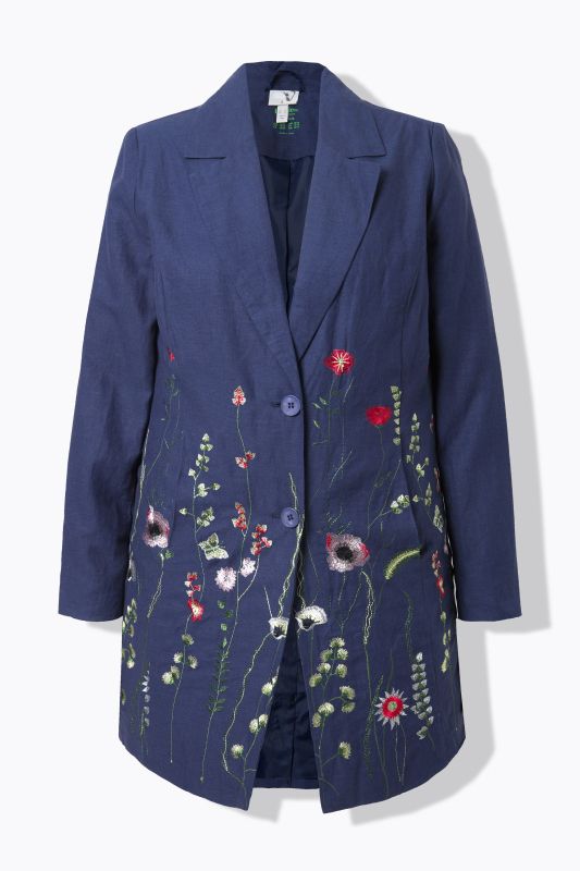 Botanical Embroidered Blazer