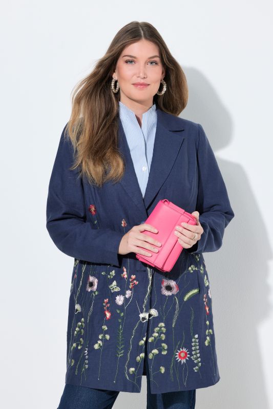 Botanical Embroidered Blazer