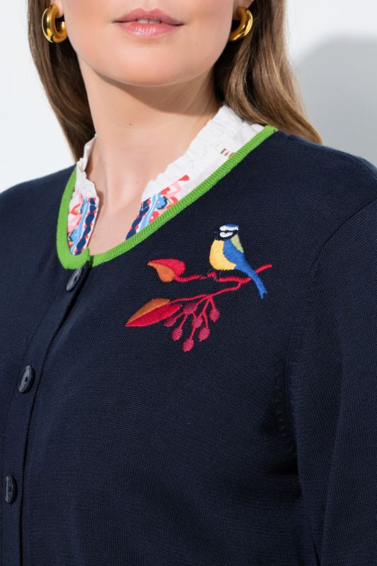 Жилетка с бродерия на птица