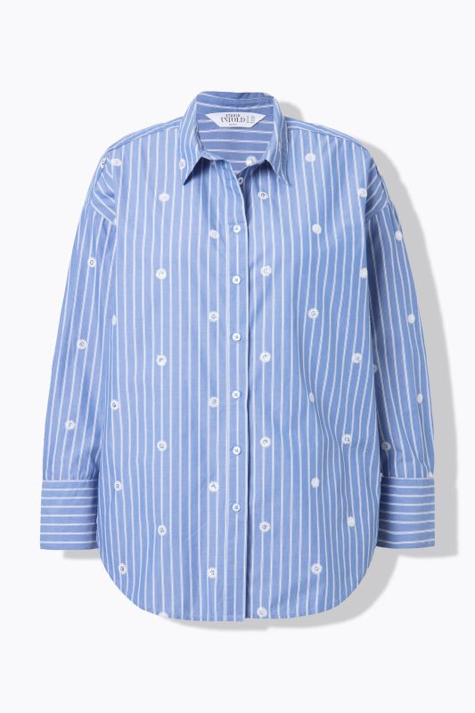 Sequined Pinstripe Blouse