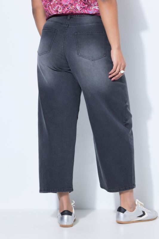 Дънки еластични с широки крачоли