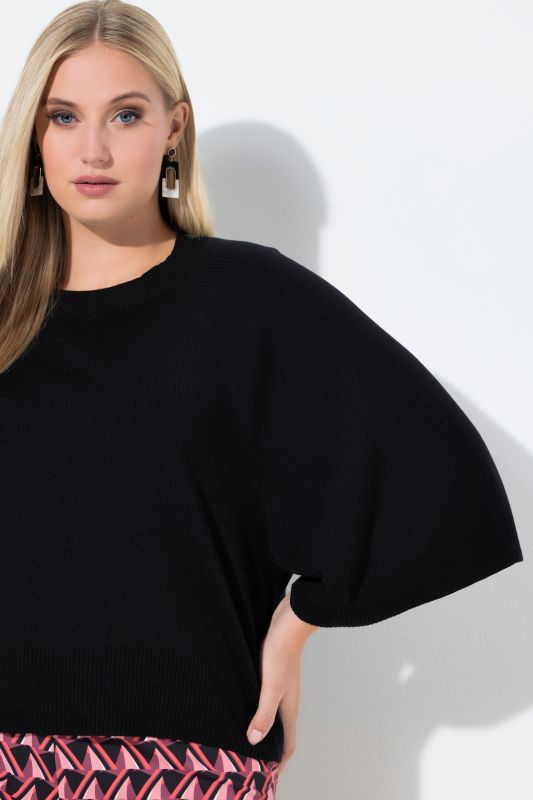 Wing Sleeve Knit Sweater